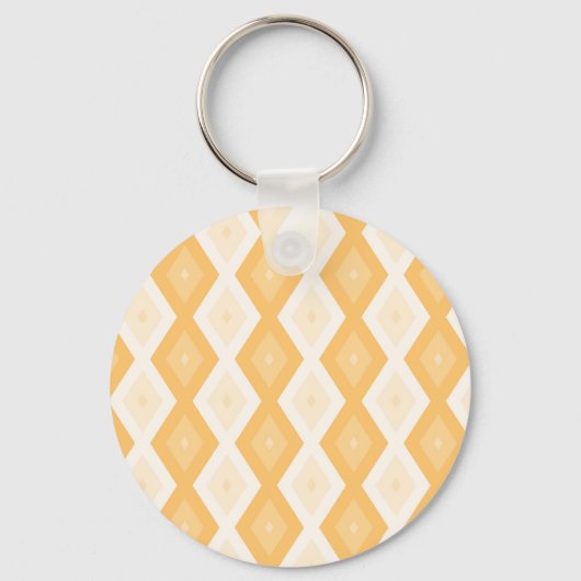 Geel diamantpatroon sleutelhanger (Voorkant)
