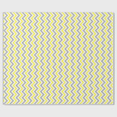 Geel, Dk Grey Wht Large Chevron ZigZag Pattern Cadeaupapier (Vlak)