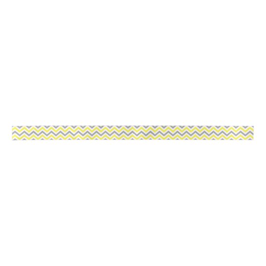 Geel, Dk Grey Wht Large Chevron ZigZag Pattern Lint (Voorkant)
