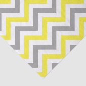 Geel, Dk Grey Wht Large Chevron ZigZag Pattern Tissuepapier (Detail)