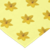 Geel drol ventilator naadloos patroon op tafelkleed (Gekanteld)