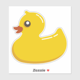 Geel Eenden, vinylsticker, op maat gesneden Sticker