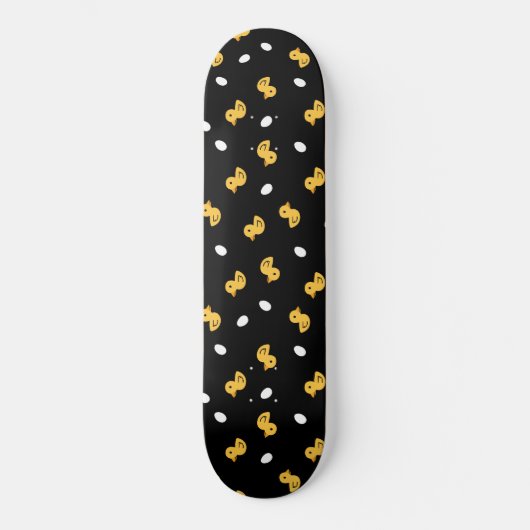 Geel eendenpatroon skateboard (Voorkant)