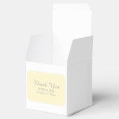 Geel Eenvoudig Elegant Favor Boxes Bedankdoosjes (Geopend)