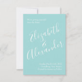 Geel en Aqua  lentetransport Kaart (Voorkant)