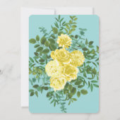 Geel en Aqua  lentetransport Kaart (Achterkant)