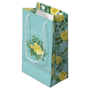 Geel en Aqua lentetransport Klein Cadeauzakje