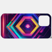 geel en blauw Case-Mate iPhone case (Achterkant (horizontaal))