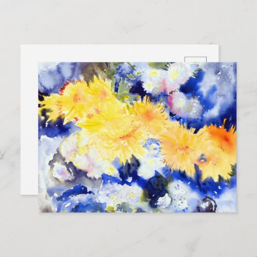 Geel en blauw door Charles Demuth Briefkaart (Voorkant / Achterkant)