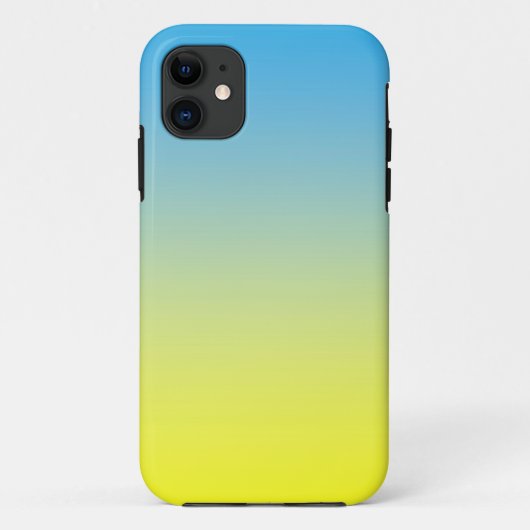 Geel en blauw, twee tonnen Case-Mate iPhone case (Achterkant)