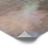 Geel en Blauwe Tang Vis Poster (Hoek)