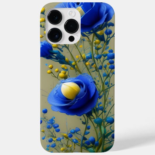 GEEL EN BLAUWE WATERVERF Case-Mate iPhone CASE (Achterkant)