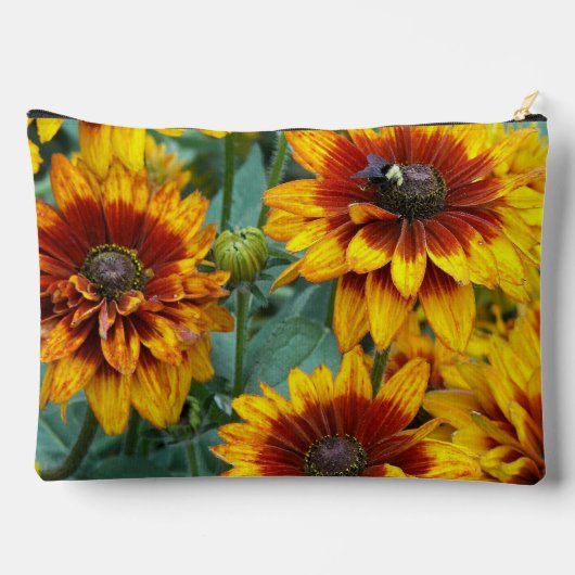 Geel en Bronze Rudbeckias Floral Etui (Achterkant)