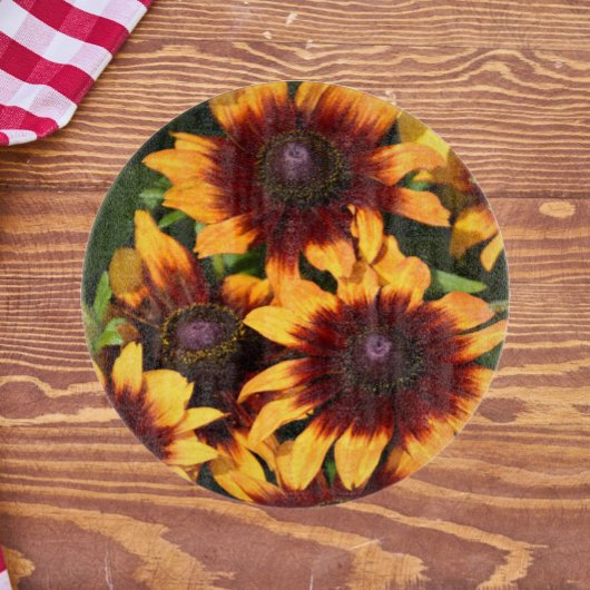 Geel en Bronze Rudbeckias Floral Snijplank