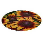 Geel en Bronze Rudbeckias Floral Snijplank (Hoek)