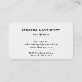 Geel en bruin Autumn Macro Leaf Visitekaartje (Achterkant)