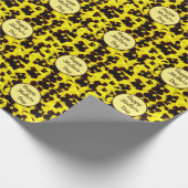 Geel en bruin pansies Moederdag, Cadeaupapier (Hoek)