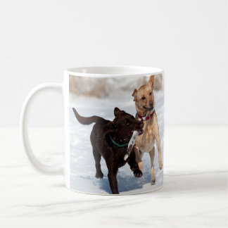Geel en chocolade Labrador Retriever Koffiemok