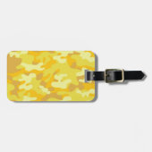 Geel en Gold Camo-ontwerp Bagagelabel (Voorkant horizontaal)