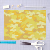 Geel en Gold Camo-ontwerp Tissuepapier (Craft)