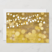 Geel en goudbos Lichten Garland Weddenschap Kaart (Achterkant)