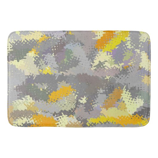 Geel en grijs badmat (Voorkant)