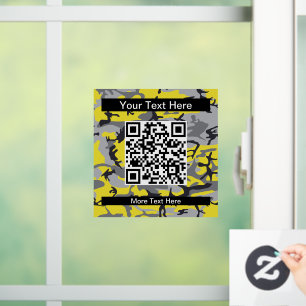 Geel en grijs camouflage, Camouflage, Militair, Le Raamsticker