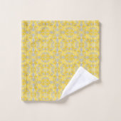 Geel en grijs kleurenplasma bad handdoek (Wasdoekje)