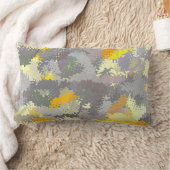 Geel en grijs kussen (Deken)