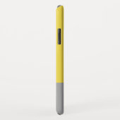 Geel en grijs Matig Initiaal Monogram Case-Mate iPhone Case (Achterkant/rechts)