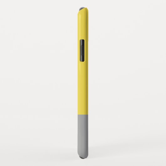 Geel en grijs Matig Initiaal Monogram Case-Mate iPhone Case (Achterkant/rechts)