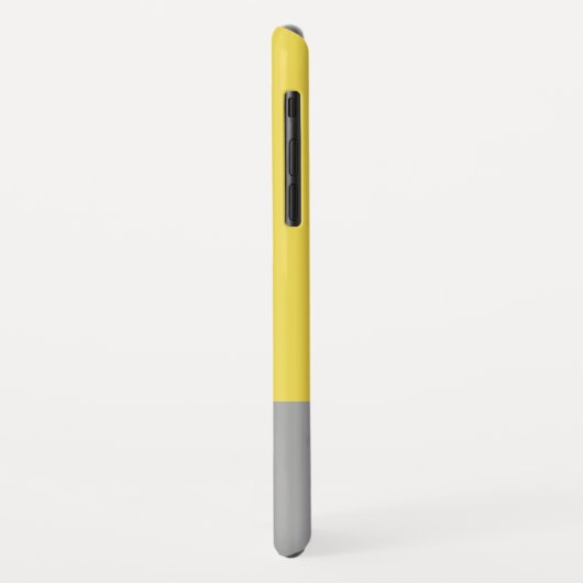 Geel en grijs Matig Initiaal Monogram Case-Mate iPhone Case (Achterkant/links)