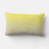 "Geel en grijs ombre" Kussen (Achterkant)