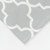 Geel en grijs Quatrefoil | Fleece Blanket (Hoek)