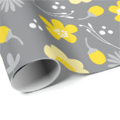  geel en grijs verdampingspapier cadeaupapier (Rol Hoek)