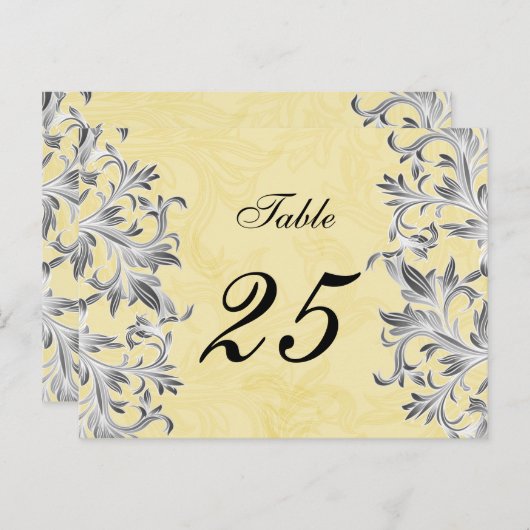 Geel en grijs Vlaams huwelijk Briefkaart (Voorkant / Achterkant)