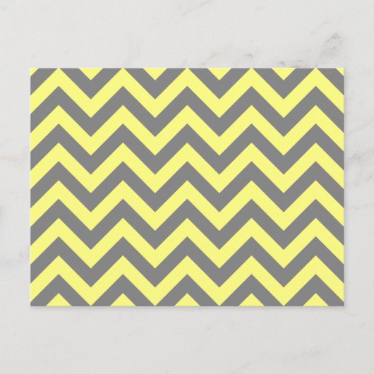Geel en grijs zigzag briefkaart (Voorkant)