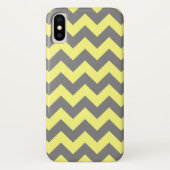 Geel en grijs zigzag Case-Mate iPhone case (Achterkant)