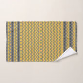GEEL EN GRIJZEN CHEVRON BAD HANDDOEK (Handdoek)