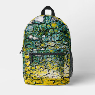 Geel en Groen Abstract Bedrukte Rugzak