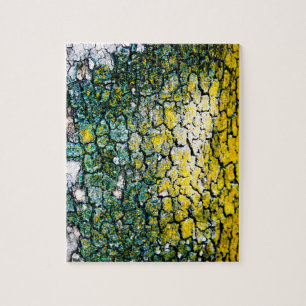 Geel en Groen Abstract Legpuzzel