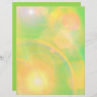 Geel en groen Bokeh Design Craft Paper