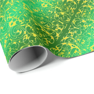 Geel en groen cadeaupapier