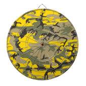 Geel en Groen Camouflage, Militair, Leger Dartbord (Voorkant)