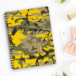 Geel en Groen Camouflage, Militair, Leger Notitieboek