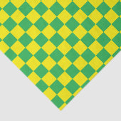 Geel en groen gecontroleerd tissuepapier (Detail)