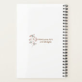 Geel en Groen Geïllustreerde Bloemen Planner (Achterkant)