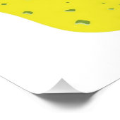 Geel en groen Italiaans lemon en Limoen-fruit Perfect Poster (Hoek)