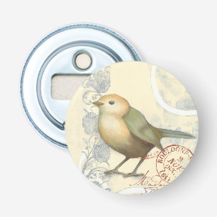 Geel en groen op  achtergrond button flesopener