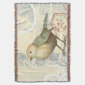 Geel en groen op achtergrond deken (Voorkant Verticaal)